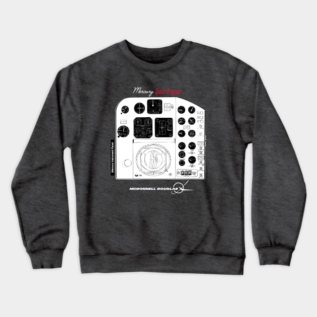 Mercury Capsule Instrument Panel Crewneck Sweatshirt by ocsling